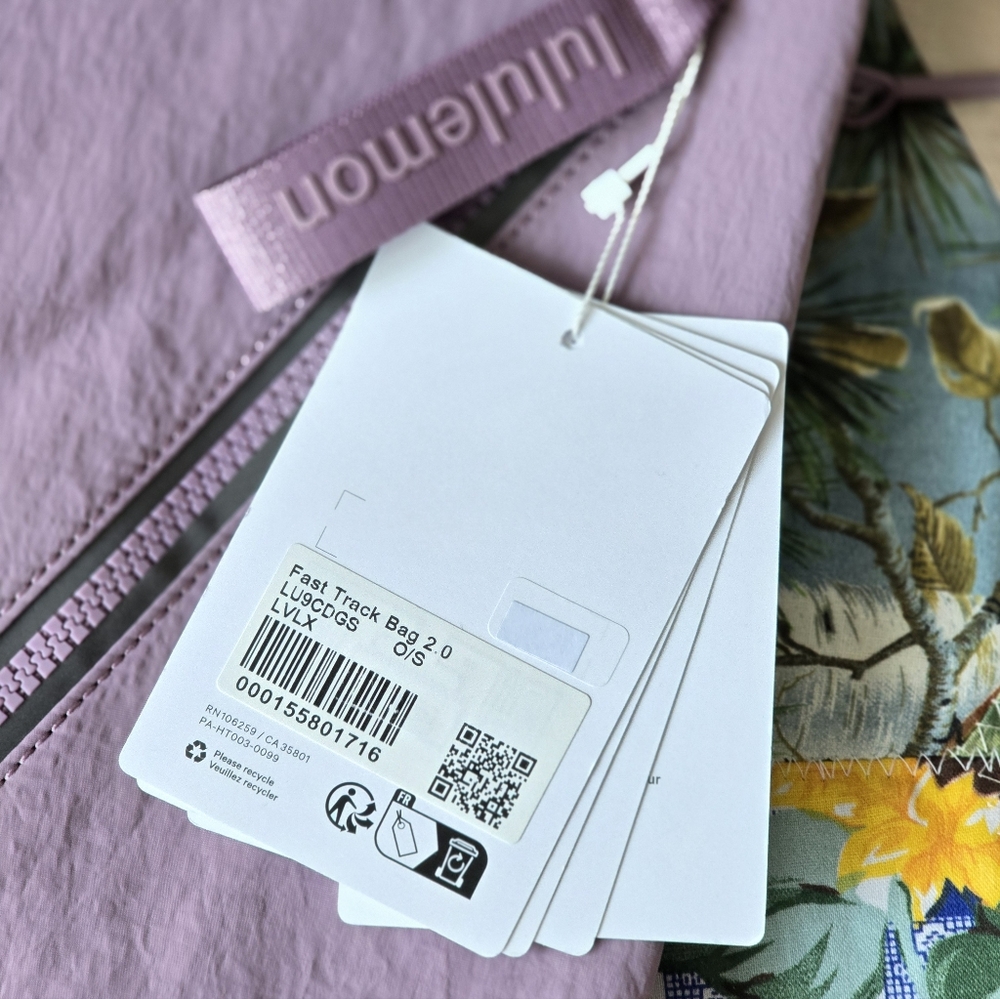 *NWT* LULULEMON Fast Track Bag 2.0 9L In Lavender Lux - Picture 5 of 12